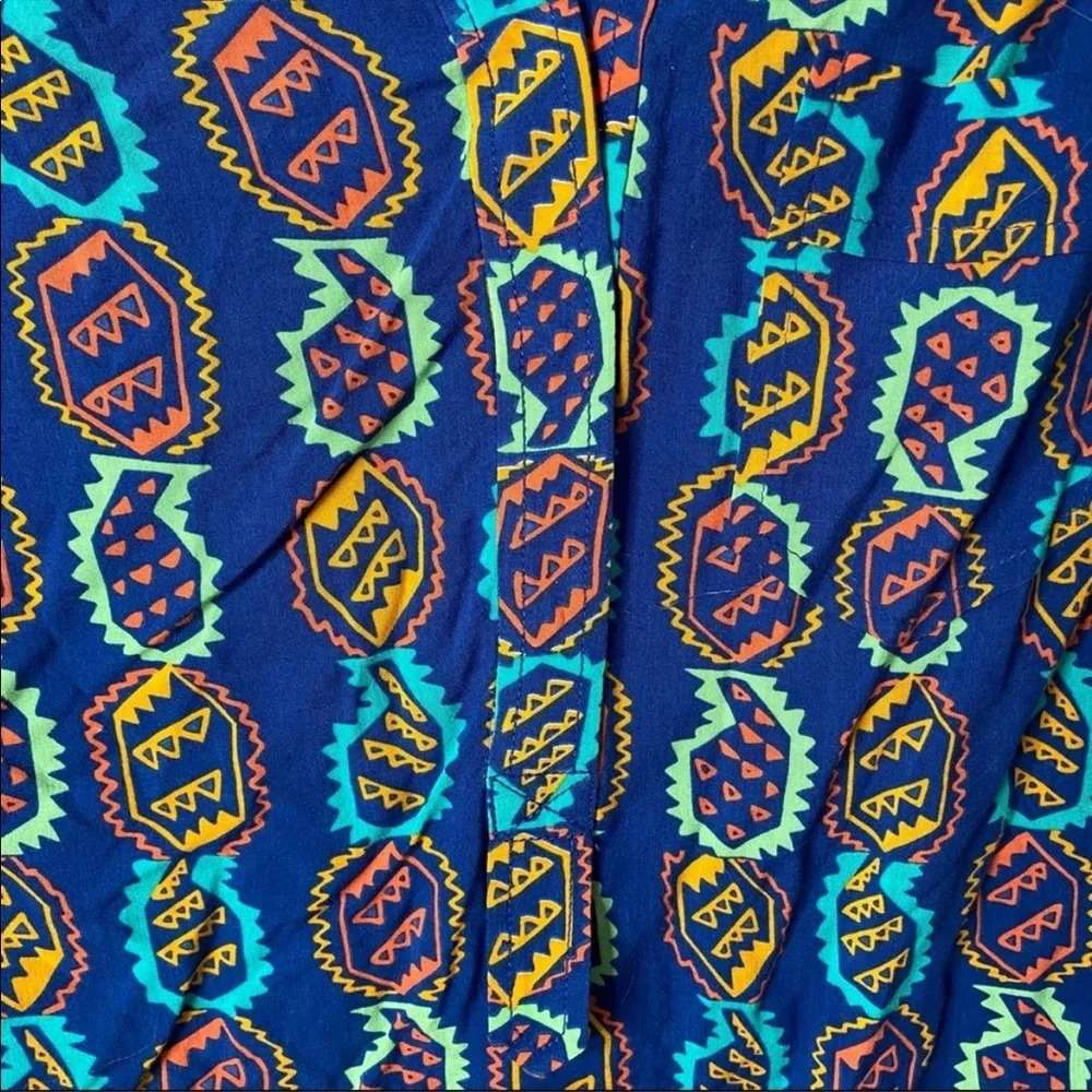 Plenty by Tracy Reese Blue Printed Sleeveless Top - Picture 2 of 7